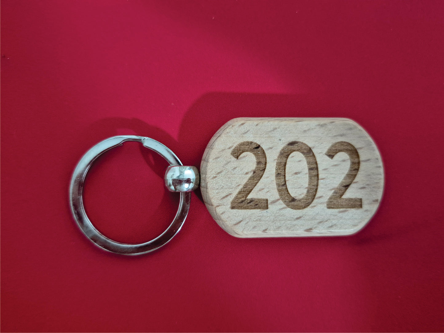 Móc Khóa Gỗ Sồi Tự Nhiên 5cm x 3cm |