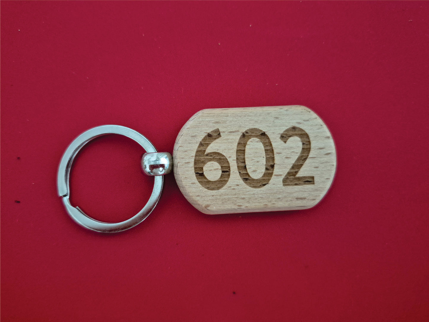 Móc Khóa Gỗ Sồi Tự Nhiên 5cm x 3cm |