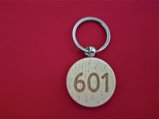 Móc Khóa Gỗ Sồi Tự Nhiên -4cm | Khắc Số Laser, Phù Hợp Làm Móc Khóa Phòng