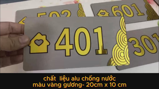 alu màu vàng gương cao cấp chống nước