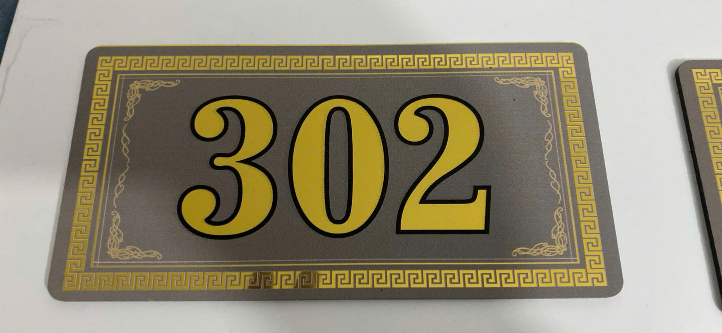 alu màu vàng gương cao cấp chống nước 20cm x 10 cm