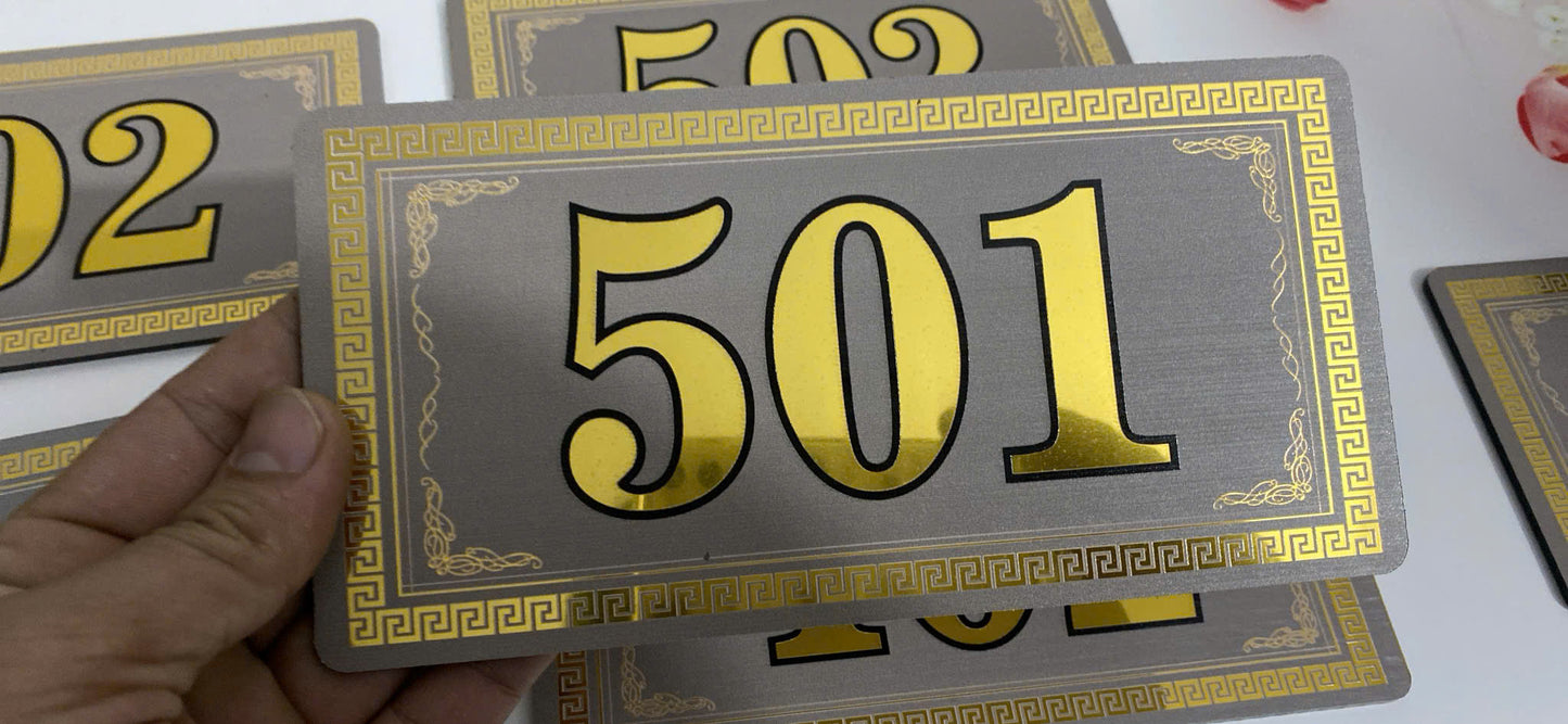 alu màu vàng gương cao cấp chống nước 20cm x 10 cm